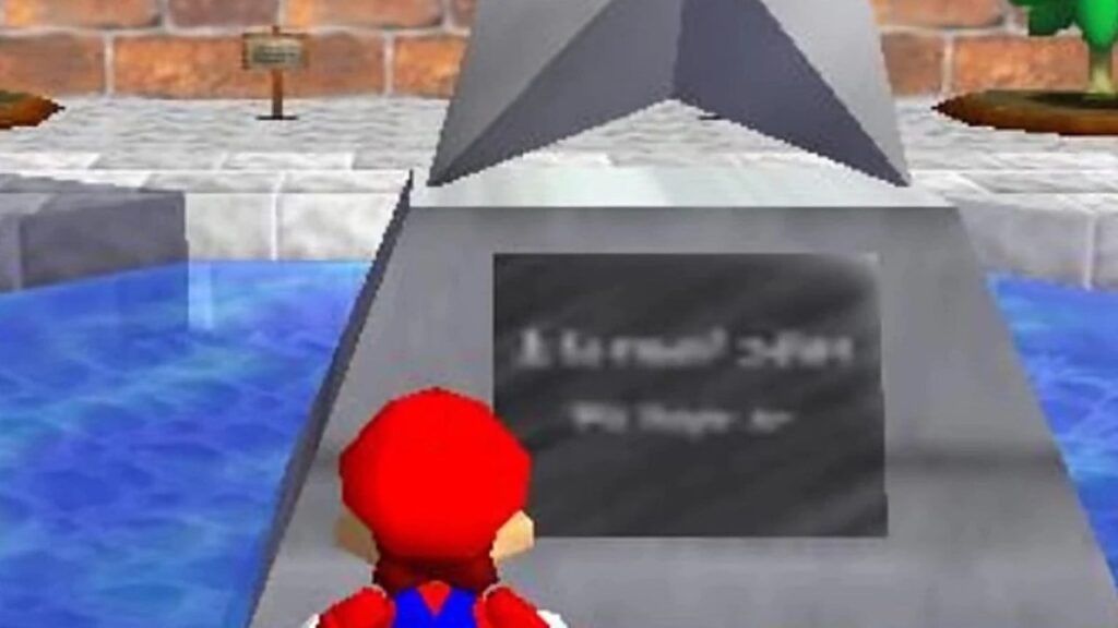 【30年の謎】『スーパーマリオ64』中庭の石碑は「Eternal Star / We hope so」？“L is Real 2401”伝説に新説、ただし確定ではない